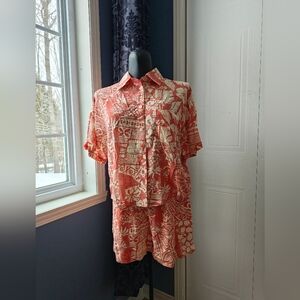 BNWT Boho Coral and Cream Coord Sets